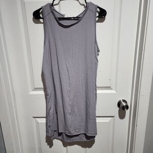 Allen Allen Soft Gray Sleeveless Top